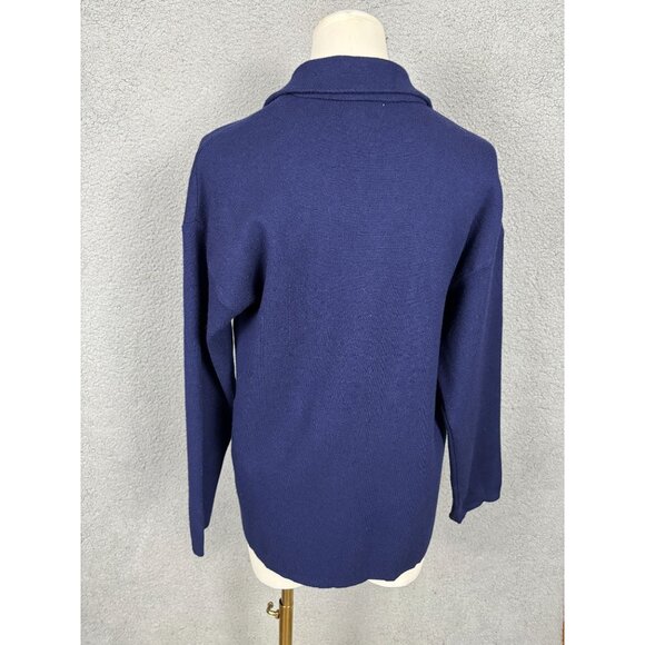Ak Anne Klein Petite Open-Front Long-Sleeve Blazer Cardigan Size PS Blue NWT's - Picture 5 of 8